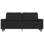 vidaXL 2-miestna pohovka čierna 140 cm látka – Obrázok 3