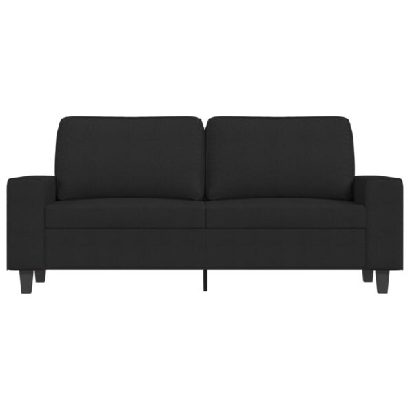 vidaXL 2-miestna pohovka čierna 140 cm látka – Obrázok 3