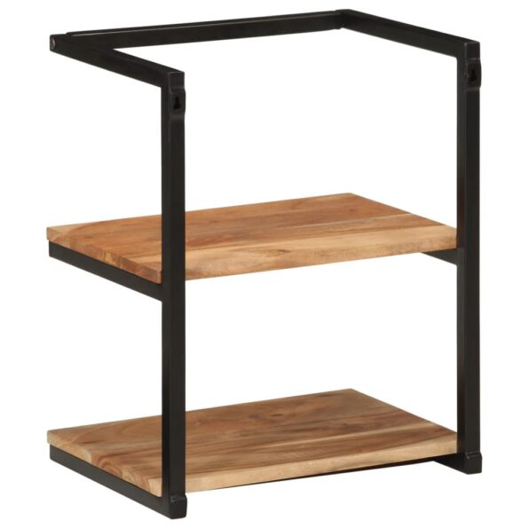 vidaXL Nástenná polička 40x30x50 cm masívne akáciové drevo a železo – Obrázok 4