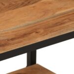 vidaXL Nástenná polička 40x30x50 cm masívne akáciové drevo a železo – Obrázok 6