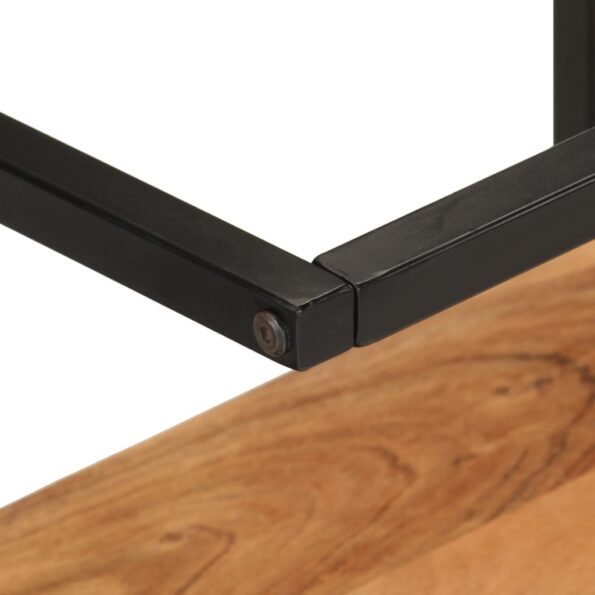 vidaXL Nástenná polička 40x30x50 cm masívne akáciové drevo a železo – Obrázok 8