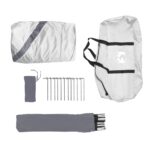 vidaXL Párty stan biely 360x360x215 cm 185T taft – Obrázok 8