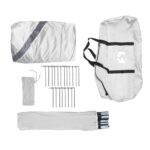 vidaXL Párty stan biely 360x360x219 cm 190T taft – Obrázok 9