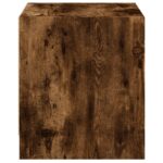 vidaXL Nočná skrinka so sklenenými dvierkami dymový dub 35x37x42 cm – Obrázok 7