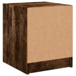 vidaXL Nočná skrinka so sklenenými dvierkami dymový dub 35x37x42 cm – Obrázok 8