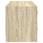 vidaXL TV skrinka so sklenenými dvierkami dub sonoma 102x37x42 cm – Obrázok 7