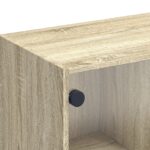 vidaXL TV skrinka so sklenenými dvierkami dub sonoma 102x37x42 cm – Obrázok 9