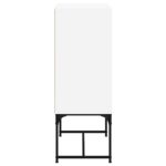vidaXL Bočná skrinka so sklenenými dvierkami biela 69x37x100 cm – Obrázok 7