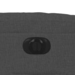 vidaXL Elektrické sklápacie kreslo tmavosivé látka – Obrázok 11