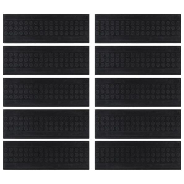 vidaXL Schodiskové stupne 10 ks 25x75 cm guma – Obrázok 3