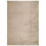 vidaXL Koberec HUARTE s krátkym vlakom umývateľný pieskový 240x340 cm – Obrázok 2
