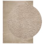 vidaXL Koberec HUARTE s krátkym vlakom umývateľný pieskový 240x340 cm – Obrázok 3
