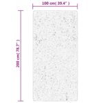 vidaXL Koberec OVIEDO, krátky vlas, sivý 100x200 cm – Obrázok 10