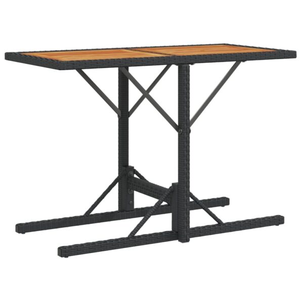 vidaXL 3-dielna bistro súprava s vankúšmi čierna polyratanová – Obrázok 7