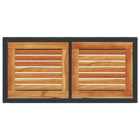 vidaXL 3-dielna bistro súprava s vankúšmi čierna polyratanová – Obrázok 9