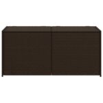 vidaXL Záhradný úložný box hnedý 283 l polyratan – Obrázok 4