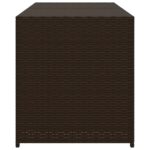 vidaXL Záhradný úložný box hnedý 283 l polyratan – Obrázok 5