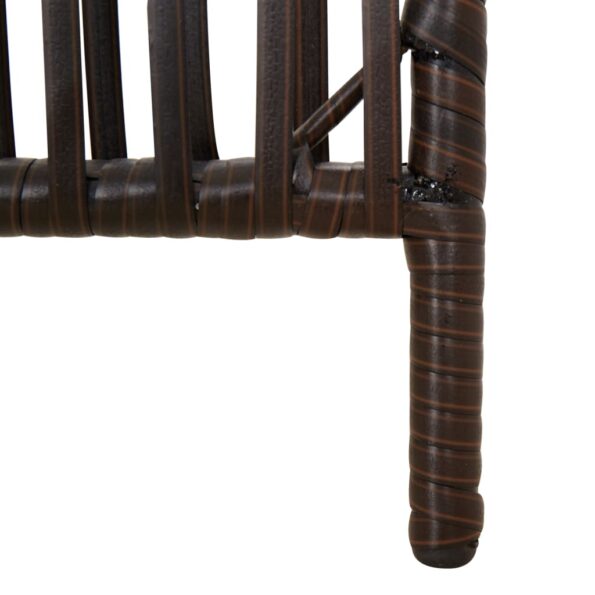 vidaXL Paraván 5 panelov hnedý polyratan – Obrázok 8