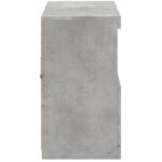 vidaXL Komoda s LED svetlami betónovo sivá 81x37x67 cm – Obrázok 8