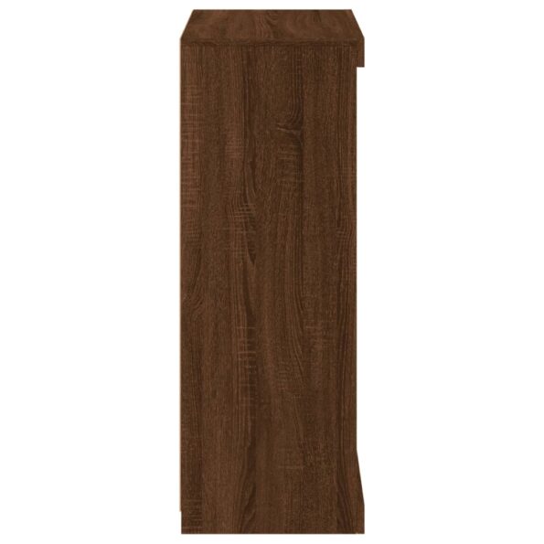 vidaXL Komoda s LED svetlami hnedý dub 60,5x37x100 cm – Obrázok 7