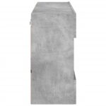 vidaXL TV nástenná skrinka s LED svetlami betónovo sivá 98,5x30x60,5cm – Obrázok 9