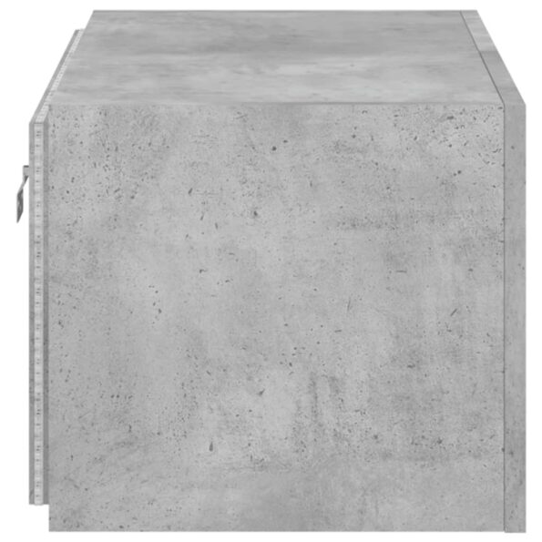 vidaXL TV nástenná skrinka s LED svetlami betónovo sivá 60x35x31 cm – Obrázok 10