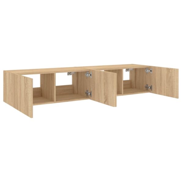 VXL8721012258709_g_en_hd_6.jpg vidaXL TV nástenné skrinky s LED svetlami 2 ks dub sonoma 80x35x31 cm – Obrázok 8