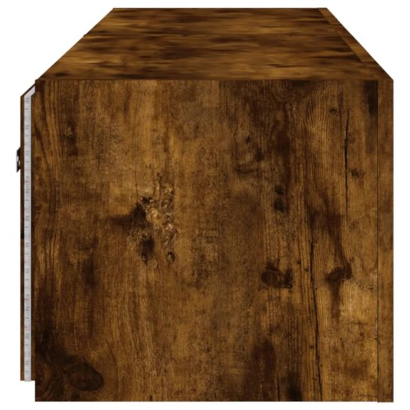 vidaXL TV nástenné skrinky s LED svetlami 2 ks dymový dub 80x35x31 cm – Obrázok 10