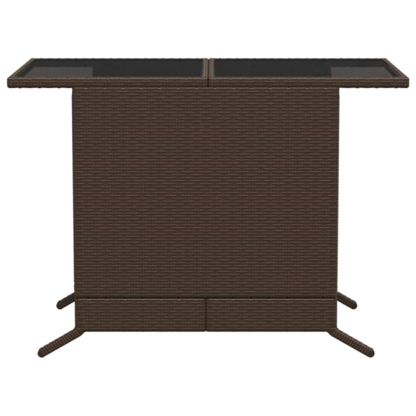 vidaXL 3-dielna bistro súprava s podložkami hnedá polyratan – Obrázok 10