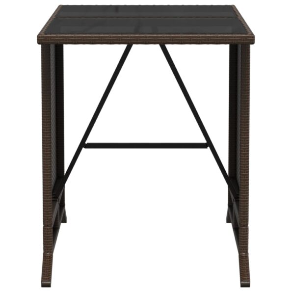 vidaXL 3-dielna bistro súprava s podložkami hnedá polyratan – Obrázok 11