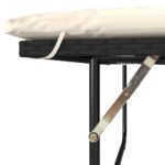 vidaXL Záhradná pohovka s podložkami 2-miestna čierna polyratan+akácia – Obrázok 10