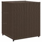 vidaXL Záhradná úložná skriňa hnedá 55x59x69 cm polyratan – Obrázok 9