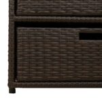 vidaXL Záhradná úložná skriňa hnedá 55x59x69 cm polyratan – Obrázok 10