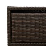 vidaXL Záhradná úložná skriňa hnedá 55x59x69 cm polyratan – Obrázok 11