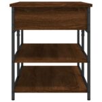 vidaXL Lavička na topánky hnedý dub 100x42,5x50 cm kompozitné drevo – Obrázok 8