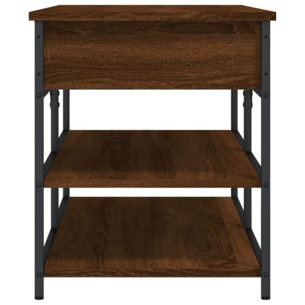 vidaXL Lavička na topánky hnedý dub 100x42,5x50 cm kompozitné drevo – Obrázok 8