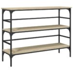 vidaXL Konzolový stolík dub sonoma 100x32x75 cm kompozitné drevo – Obrázok 2