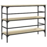 vidaXL Konzolový stolík dub sonoma 100x32x75 cm kompozitné drevo – Obrázok 7