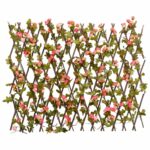 vidaXL Rozťahovacia mriežka s umelým brečtanom 5 ks ružová 180x60 cm – Obrázok 3