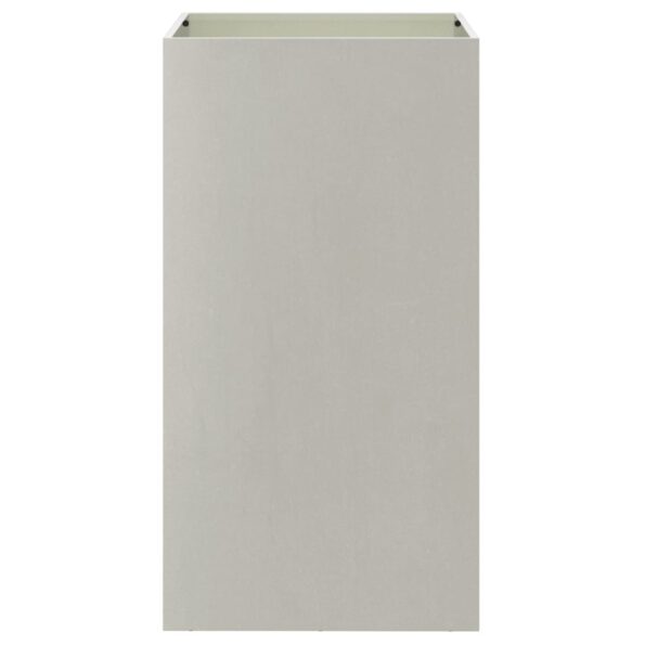 vidaXL Kvetináč strieborný 42x38x75 cm nehrdzavejúca oceľ – Obrázok 4