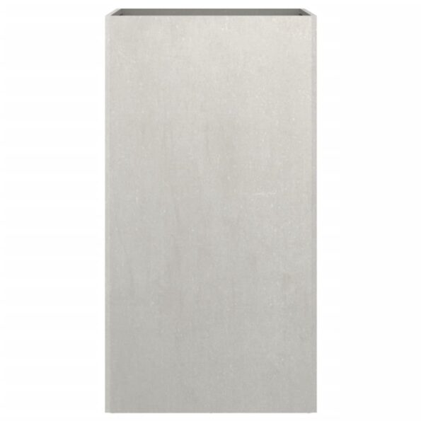 vidaXL Kvetináč strieborný 42x38x75 cm nehrdzavejúca oceľ – Obrázok 5