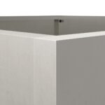 vidaXL Kvetináč strieborný 42x38x75 cm nehrdzavejúca oceľ – Obrázok 7