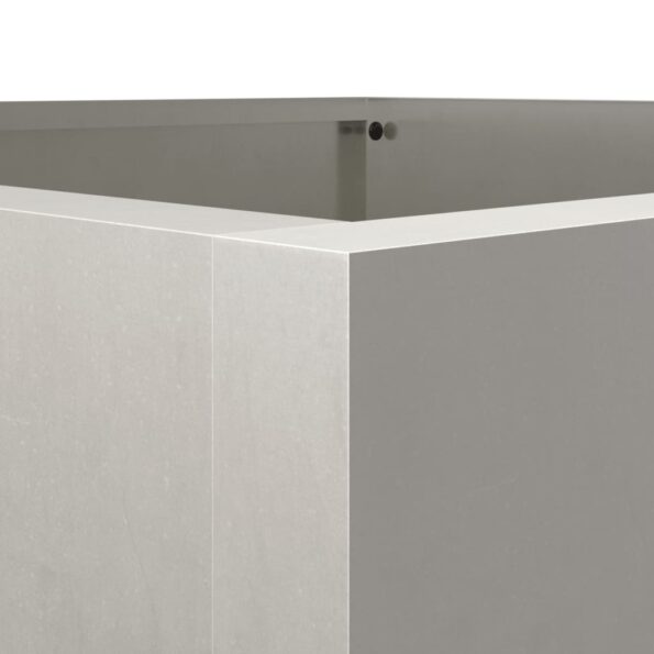 vidaXL Kvetináč strieborný 42x38x75 cm nehrdzavejúca oceľ – Obrázok 7