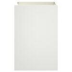 vidaXL Kvetináč biely 52x48x75 cm oceľ – Obrázok 4