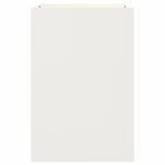 vidaXL Kvetináč biely 52x48x75 cm oceľ – Obrázok 5