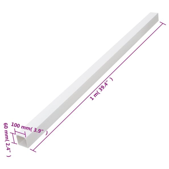 vidaXL Káblový rozvod 100x60 mm 10 m PVC – Obrázok 8