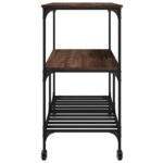 vidaXL Kuchynský vozík hnedý dub 100x50x95 cm kompozitné drevo – Obrázok 8