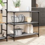 vidaXL Kuchynský vozík sivý sonoma 102x50x95 cm kompozitné drevo – Obrázok 3