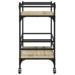 vidaXL Kuchynský vozík dub sonoma 82x40x78,5 cm kompozitné drevo – Obrázok 8