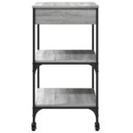 vidaXL Kuchynský vozík sivý dub sonoma 60x48x89,5 cm kompozitné drevo – Obrázok 9